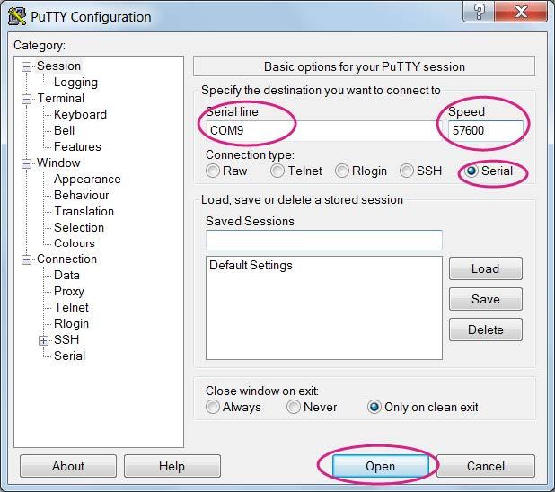 Файл:LinkIt Smart 7688 Duo Putty configuration.jpg