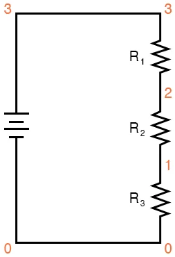 Рис. 7. Схематическая диаграмма: подпись электрически общих точек.