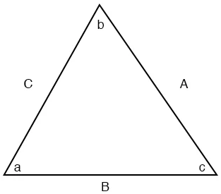 Рис. 1. Произвольный треугольник.
