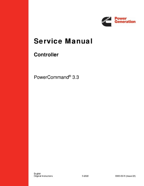 Файл:PowerCommand 3.3 3300 КОДЫ РАСШИФРОВКА Controller Service Manual 0900 0670 I23 3 2020.pdf