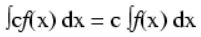Рис. 1. Вынесение постоянной за знак интеграла.