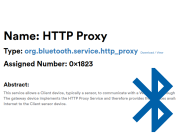 Использование HTTP-прокси при помощи BLE