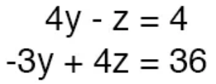 Рис. 30. Задача свелась к решению системы из 2-уравнений от 2-х неизвестных.