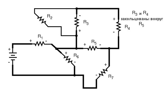 Рис. 11. Принципиальная электрическая схема в упрощённом виде, добавили новый контур.
