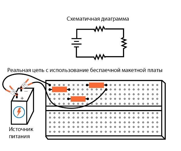 Инструкция по работе с макетной платой