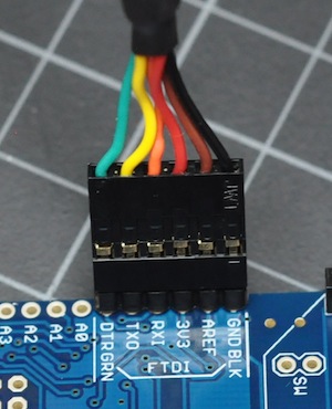 Использование FTDI-кабеля для программирования Fio