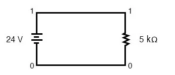 Рис. 3. Модифицированная электрическая схема для программы SPICE – сопротивление резистора с 5 Ом увеличено до 5 кОм.