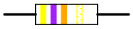 Рис. 2. Жёлто-фиолетово-оранжево-золотая маркировка