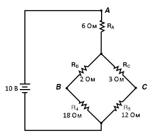Рис. 7. На преобразованной схеме отметим новые значения сопротивлений резисторов.