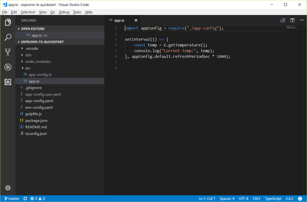 Typescript and Visual Studio Code IDE main-screen.png