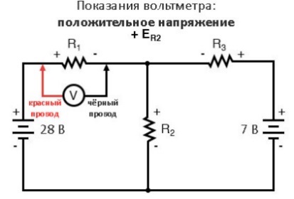 Рис. 9. Абсолютное значение падения напряжение на этом резисторе нам также неизвестно, но с учётом направления тока это будет положительное число.