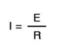 Рис. 7. Уравнение закона Ома для оцениваемой величины. В данном случае оцениваем направление изменения силы тока.