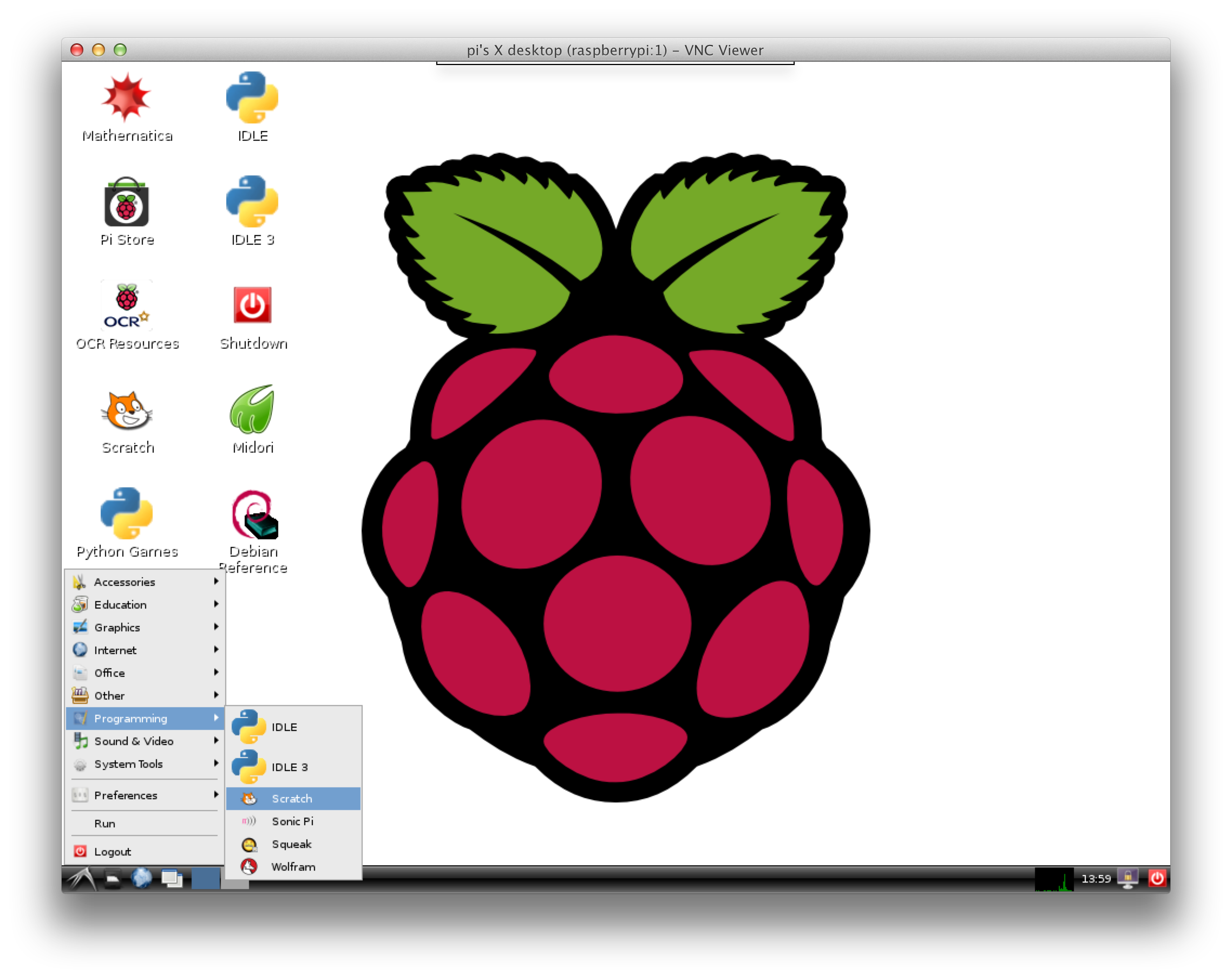 Raspberry desktop