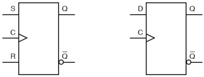 Рис. 10. Схемные обозначения блоков для триггеров.
