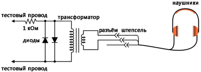 Рис. 1. Схематическая диаграмма: чувствительный детектор напряжения.
