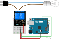 Веб-сервер из платы Arduino и шилда Arduino Ethernet, управляющий реле