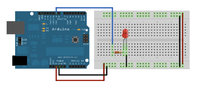 Затухание-загорание светодиода с помощью Arduino.